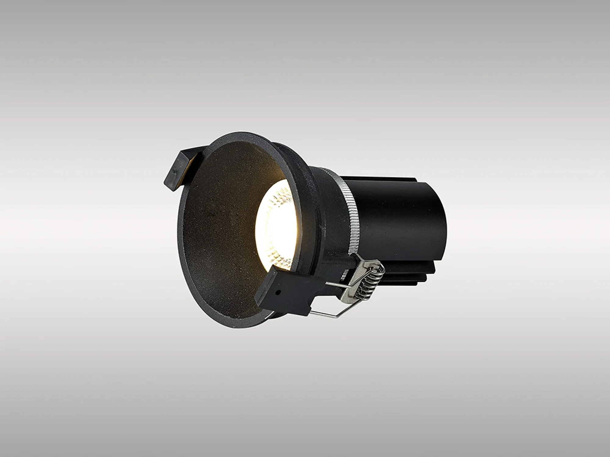 Bania 12 Powered by Tridonic  12W 4000K 1200lm 24° CRI>90 LED Engine; 350mA Black Fixed Recessed Spotlight; IP20 DM201709  Dlux Bania 12